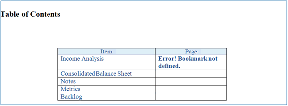 screenshot showing page reference needs to be refreshed