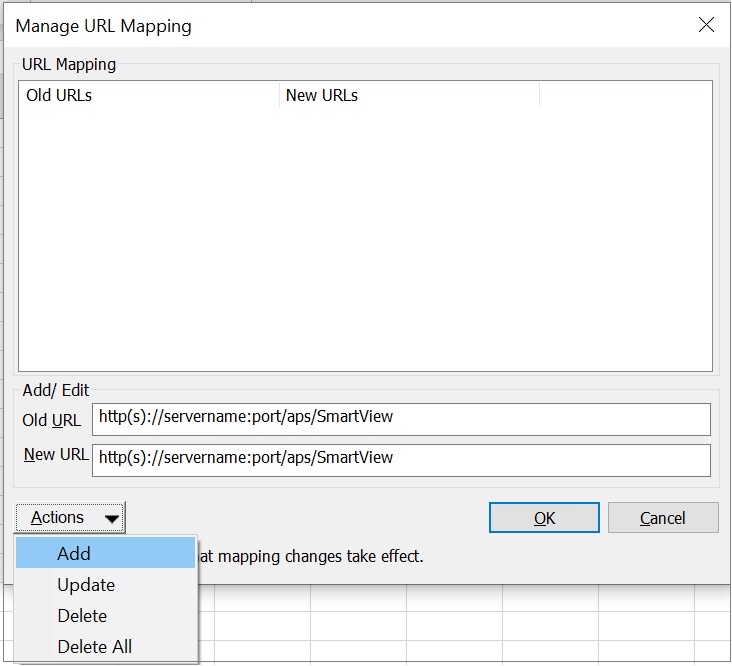 Add URL Mapping Add URL Mapping