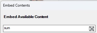 Search field dislayiing the X icon