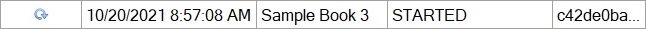 Refresh button for an selected job Refresh button for an selected job