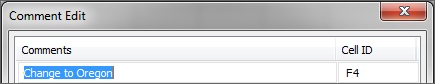 Comment highlighted and ready to be deleted in Comment Edit dialog box. Comment highlighted and ready to be deleted in Comment Edit dialog box.