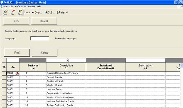 Exporting Business Data from a Configuration Program