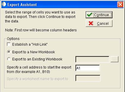 Export Assistant