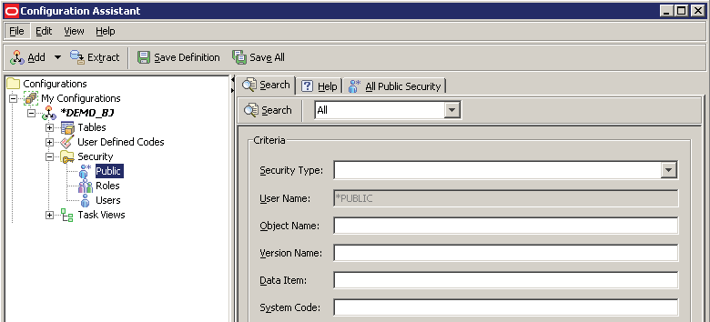 Configuration Assistant - Public node.