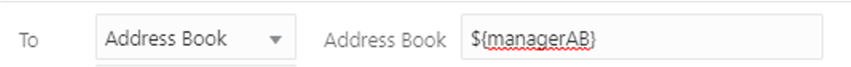 Address Book Field