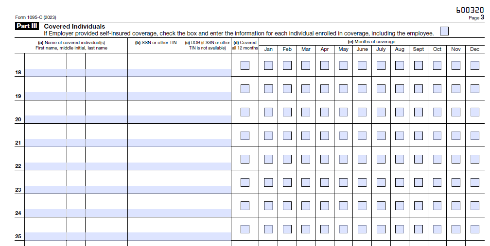 FORM 1095-C Part 3