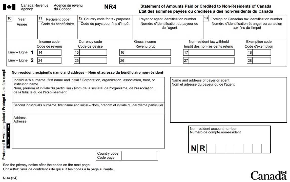 Example NR4 form