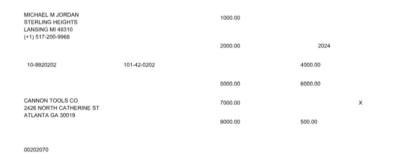 Example of the 1099-G form for 2024- Preprinted Version.