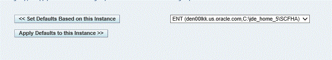 Server Group Default Configuration.