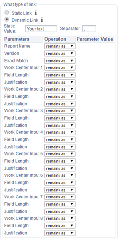 Parameters Data Structure