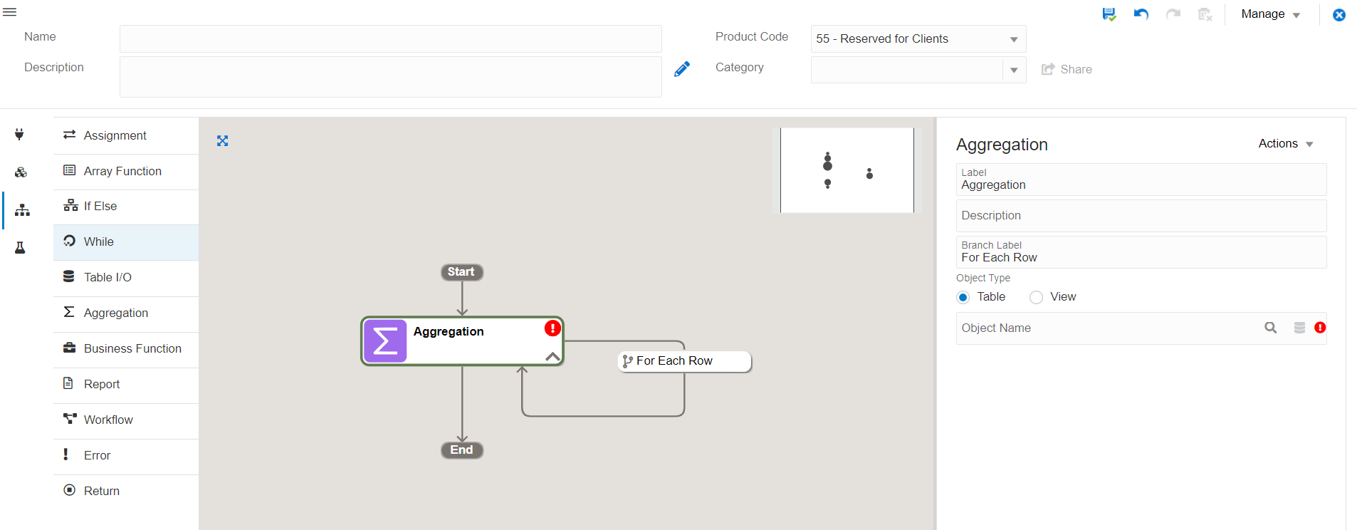 Adding an Aggregation Statement (Release 9.2.7)