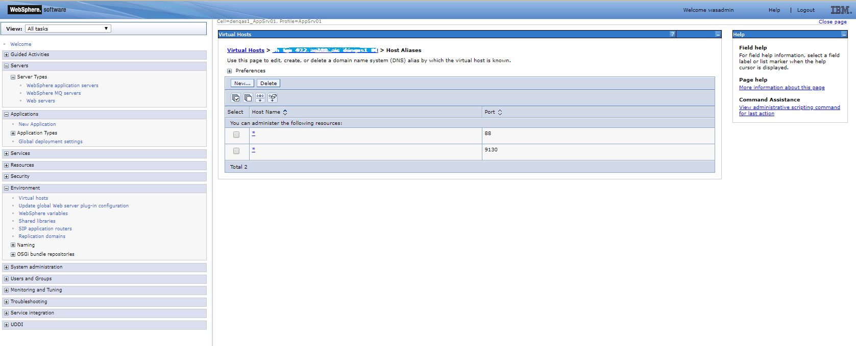 Non-SSL Port Configuration
