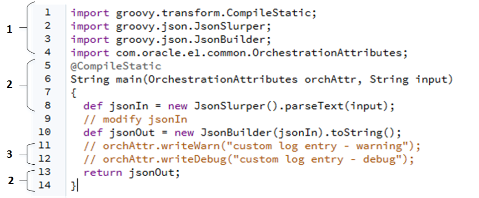 Groovy Code Template for Manipulating Orchestration Output