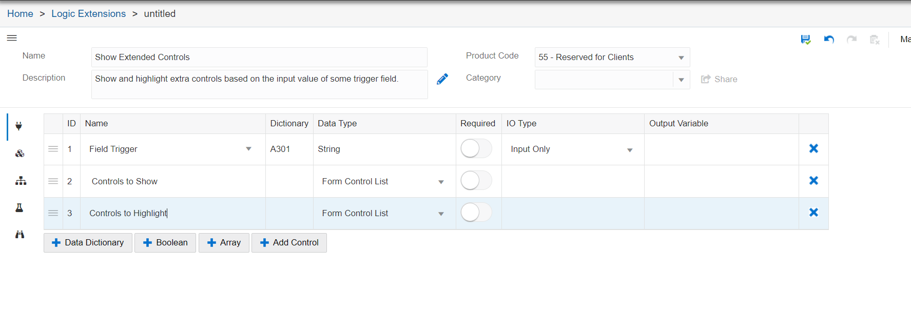 Logic Extension - Data Structure