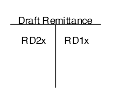 T-account for draft remittance with the RD2x AAI