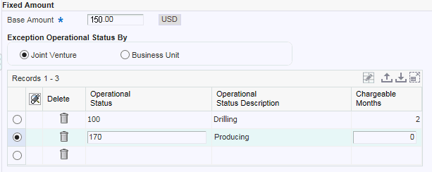 Example for Fixed Amount