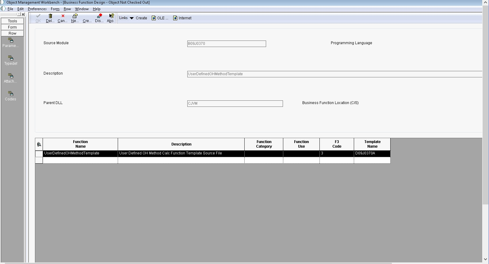 Custom Business Function for Overhead Calculation