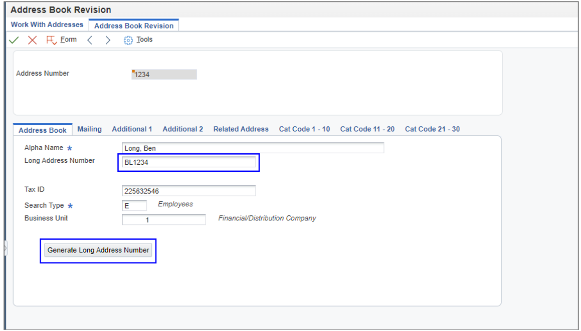 Logic Extension - Generate Long Address Number 