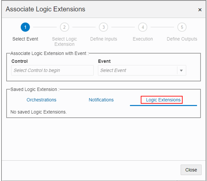 Logic Extensions Tab