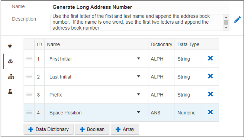 Logic Extension - Variables Tab