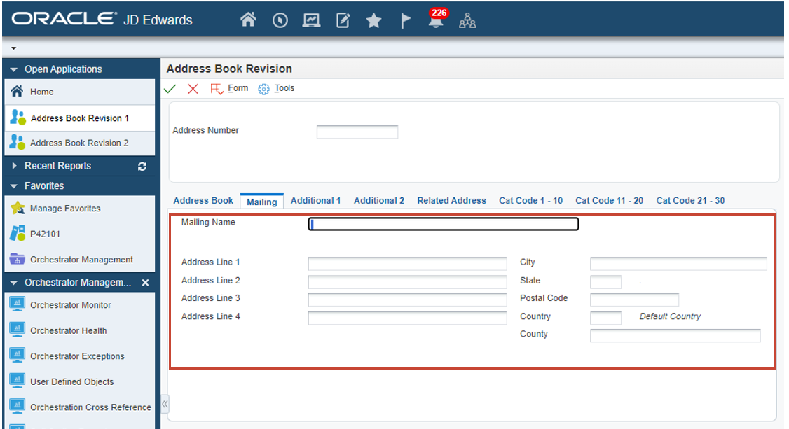 Work with Addresses (P01012|ZJDE0001)
