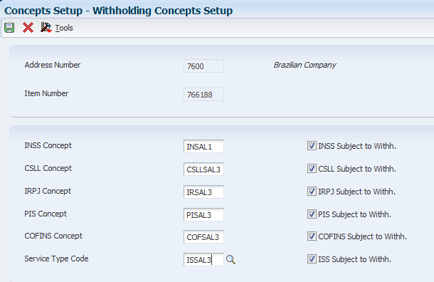 Withholding Concepts Setup