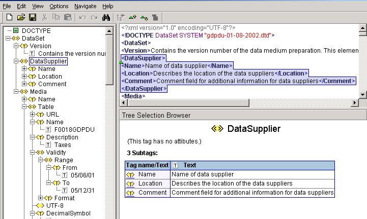 Example of DataSupplier fields