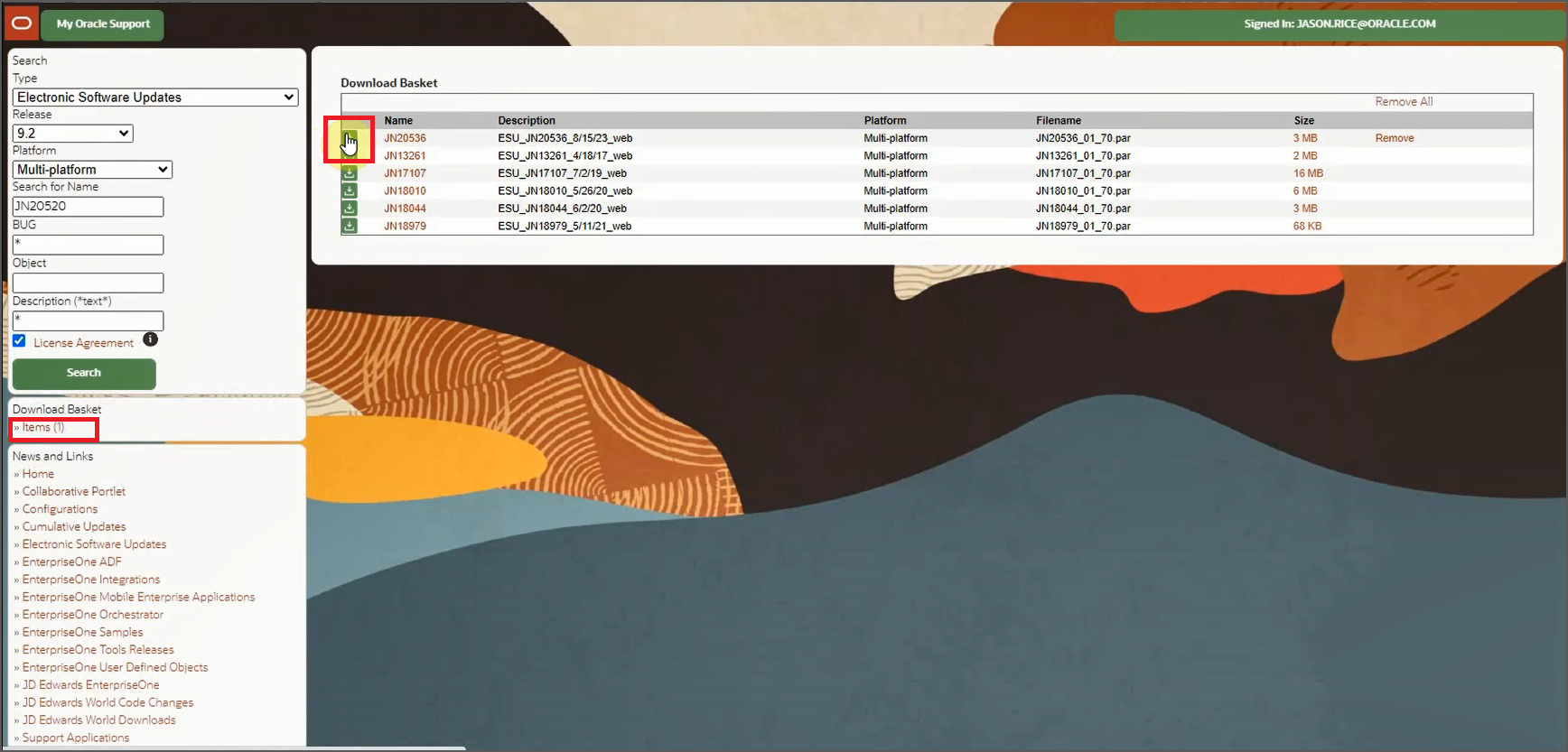 Update
                        Center - Download Basket