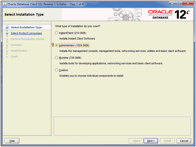 oracle client download for windows