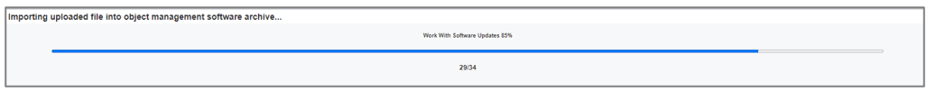 Import Status Window