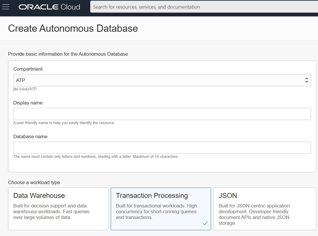 createautonomousdatabase