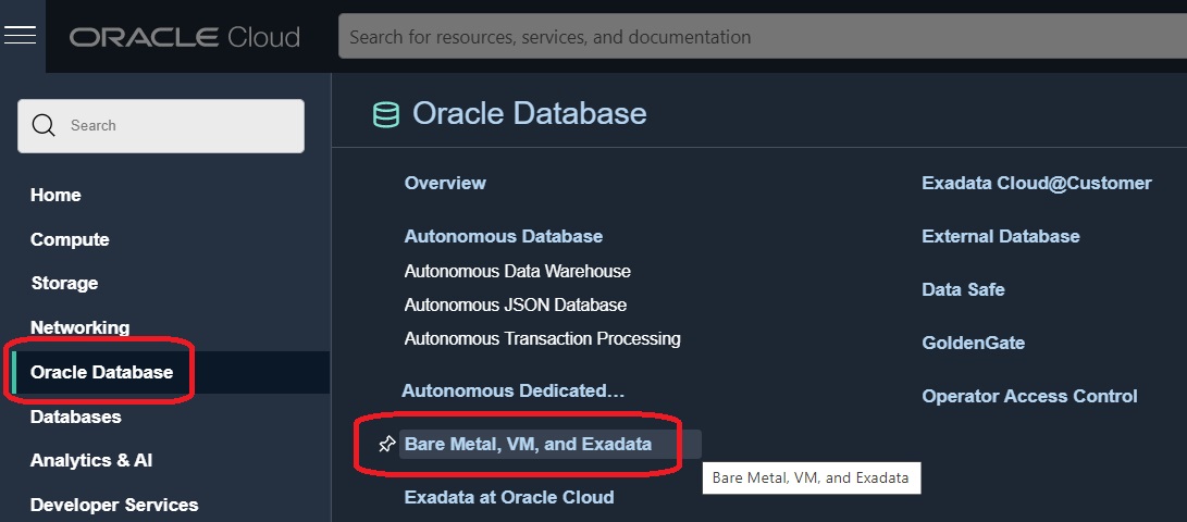 Navigation Menu - DB Systems