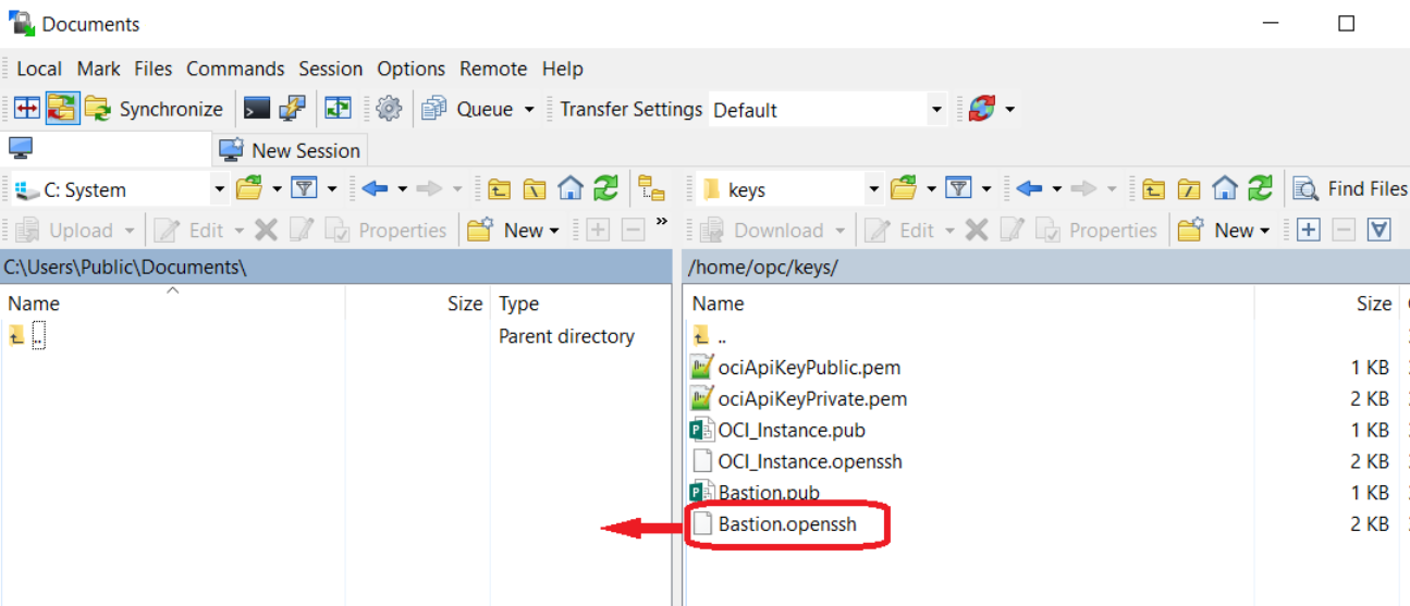 Bastion.openssh Key Generated on the OpenTofu Staging Server