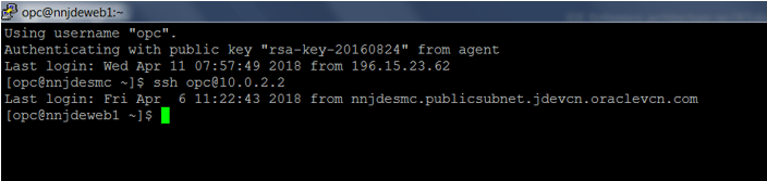 Putty Session to Access the JD Edwards EnterpriseOne Server from Bastion Server