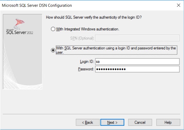 Create New Data Source - SQL Server