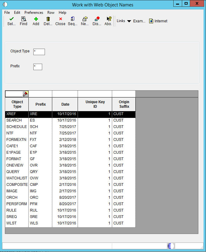 Work with Web Object Name
