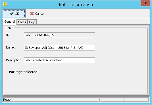 Batch Information