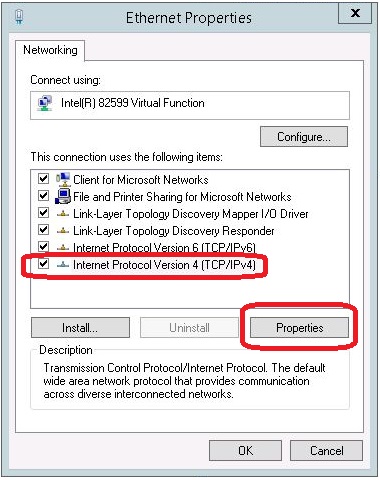 Ethernet Status - ipv4