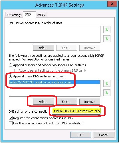 Ethernet Status - Advanced TCP/IP Settings