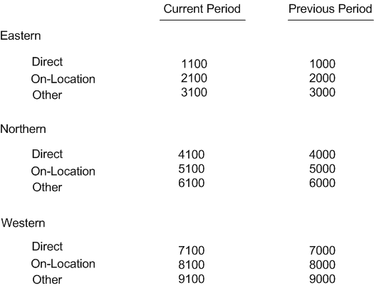 Example of Financial Statement Output with Balances Summarized by Grouping Elements