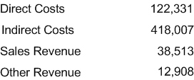 Example of Financial Statement for a Non-Grouping Data Row Definition