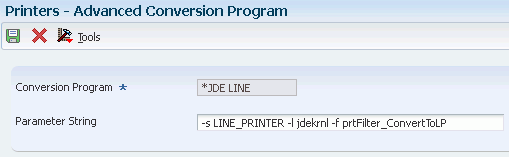 Advanced Conversion Program form.