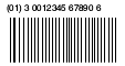 Bar code label UPC/EAN128
