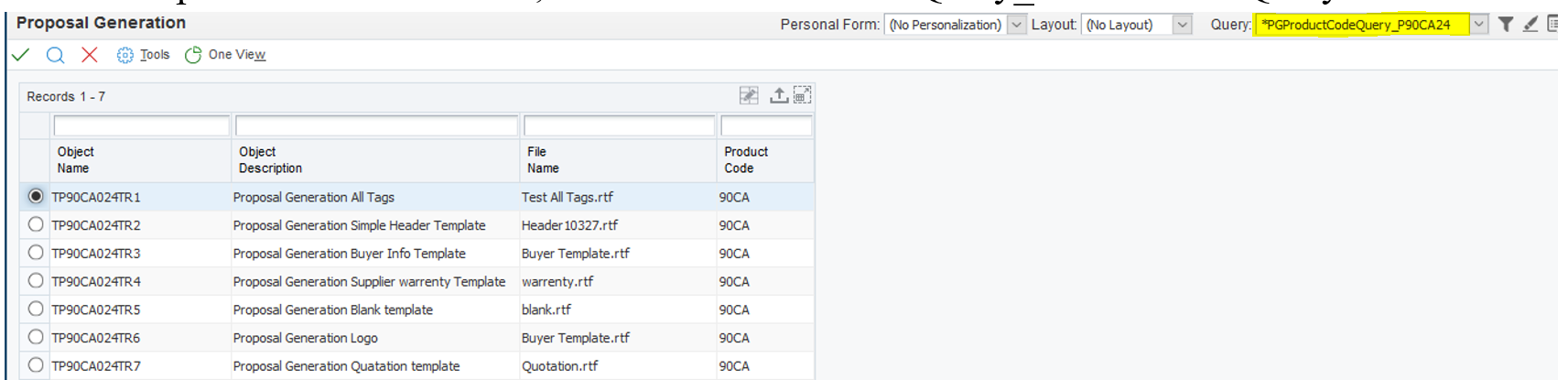 Advanced Query Selection