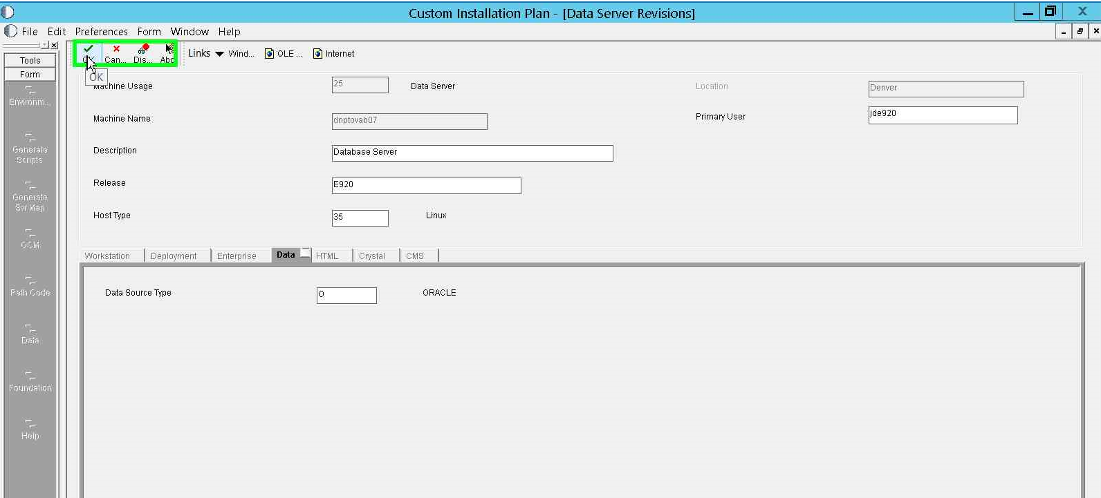 Select
                      a Data Server
