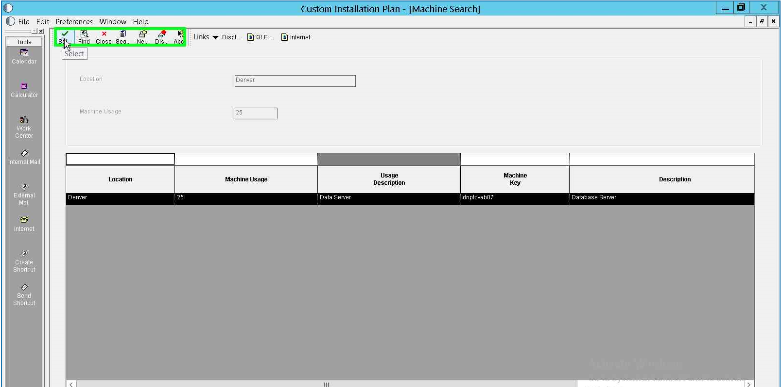 Select
                      a Data Server