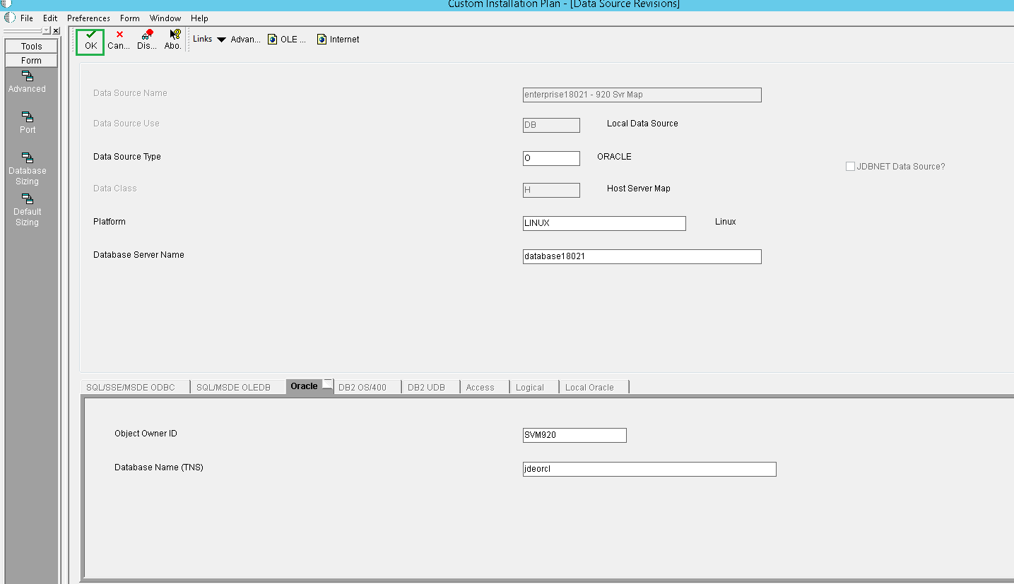  Source Revisions window