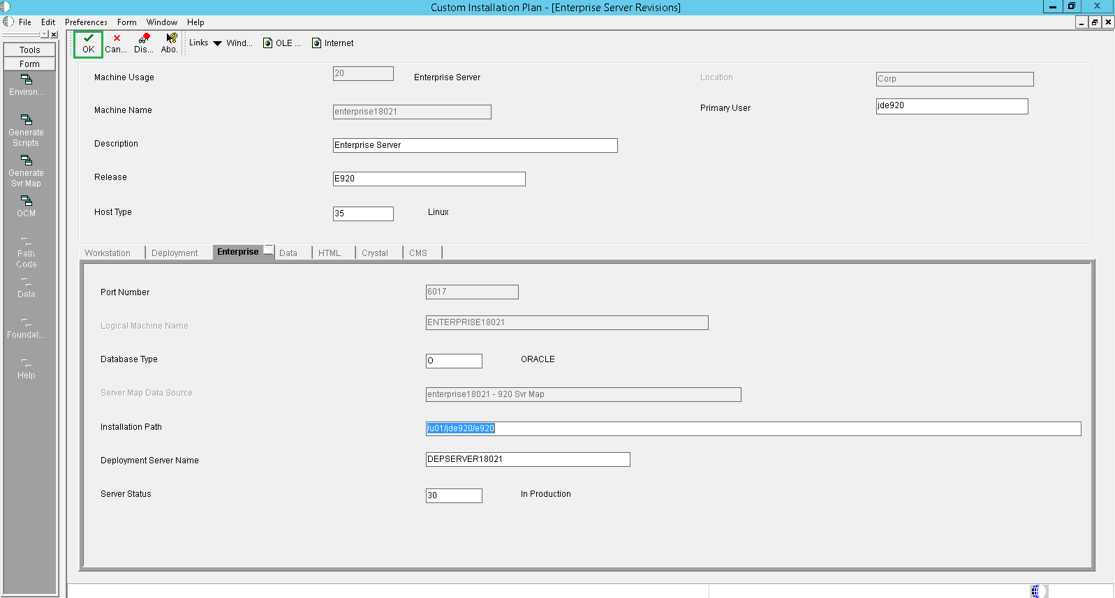 Enterprise Server
                          Revisions