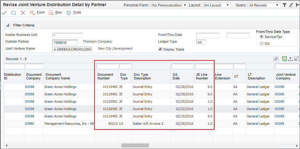 Distribution Document Details