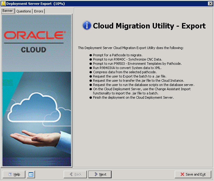 Deployment Server Export